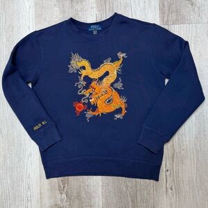 Polo Ralph Lauren Lunar New Year Dragon Fleece Sweatshirt Youth M 10/12